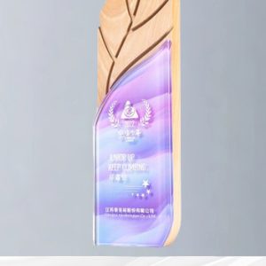 Kỷ Niệm Chương – Cúp Pha Lê Chân Đế Gỗ KN43