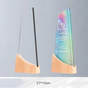 Kỷ Niệm Chương – Cúp Pha Lê Chân Đế Gỗ KN45