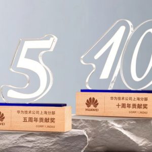 Kỷ Niệm Chương – Cúp Pha Lê Chân Đế Gỗ KN52