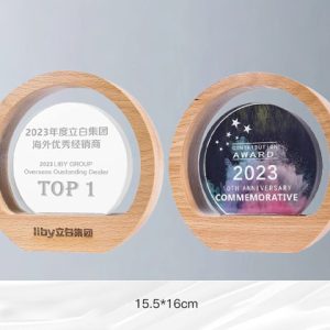 Kỷ Niệm Chương – Cúp Pha Lê Chân Đế Gỗ KN53